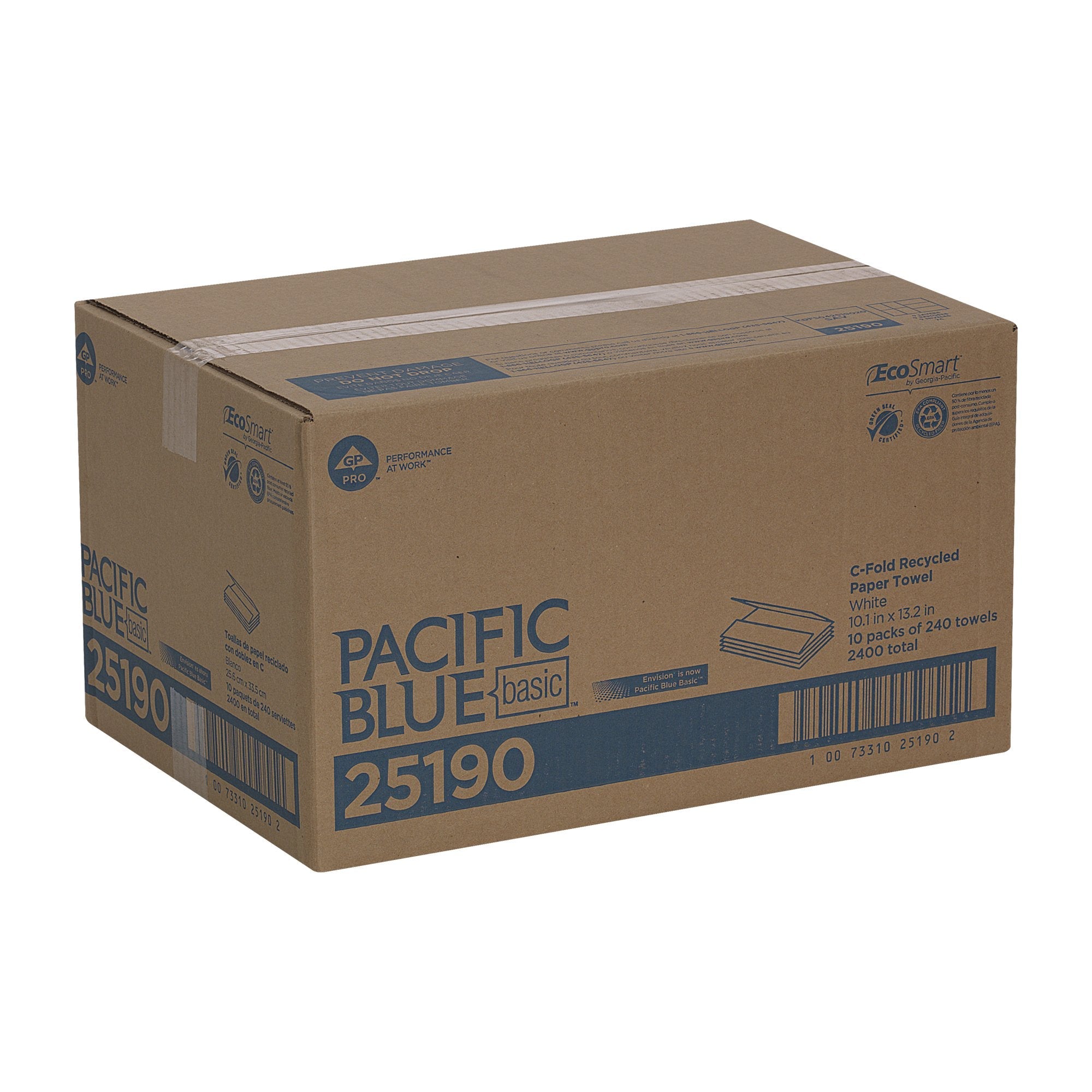 Pacific Blue Basic™ Paper Towel, 240 per Pack 25190
