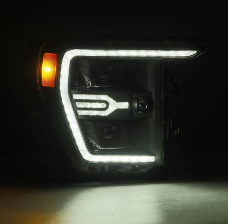 AlphaRex 21-22 Ford F150 Luxx-Series Projector Headlights Black w/Activ Light/Seq Signal 880139 *Discontinued