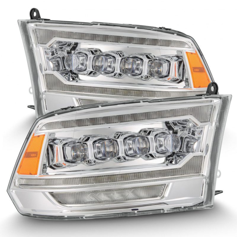 AlphaRex 09-18 Ram 2500 NOVA LED Proj Headlights Plank Style Chrome w/Activ Light/Seq Signal/DRL 880556 *Discontinued