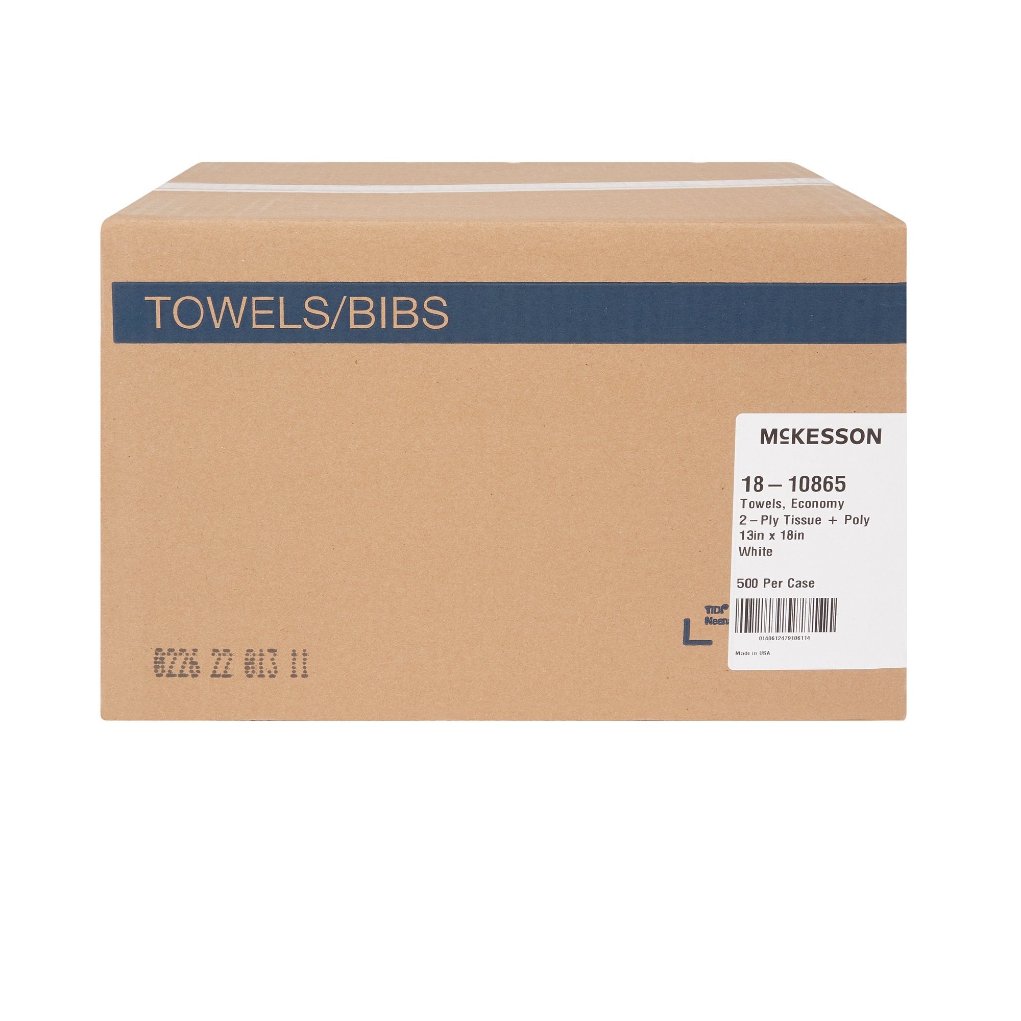 McKesson Nonsterile White Procedure Towel, 13 x 18 Inch 18-10865