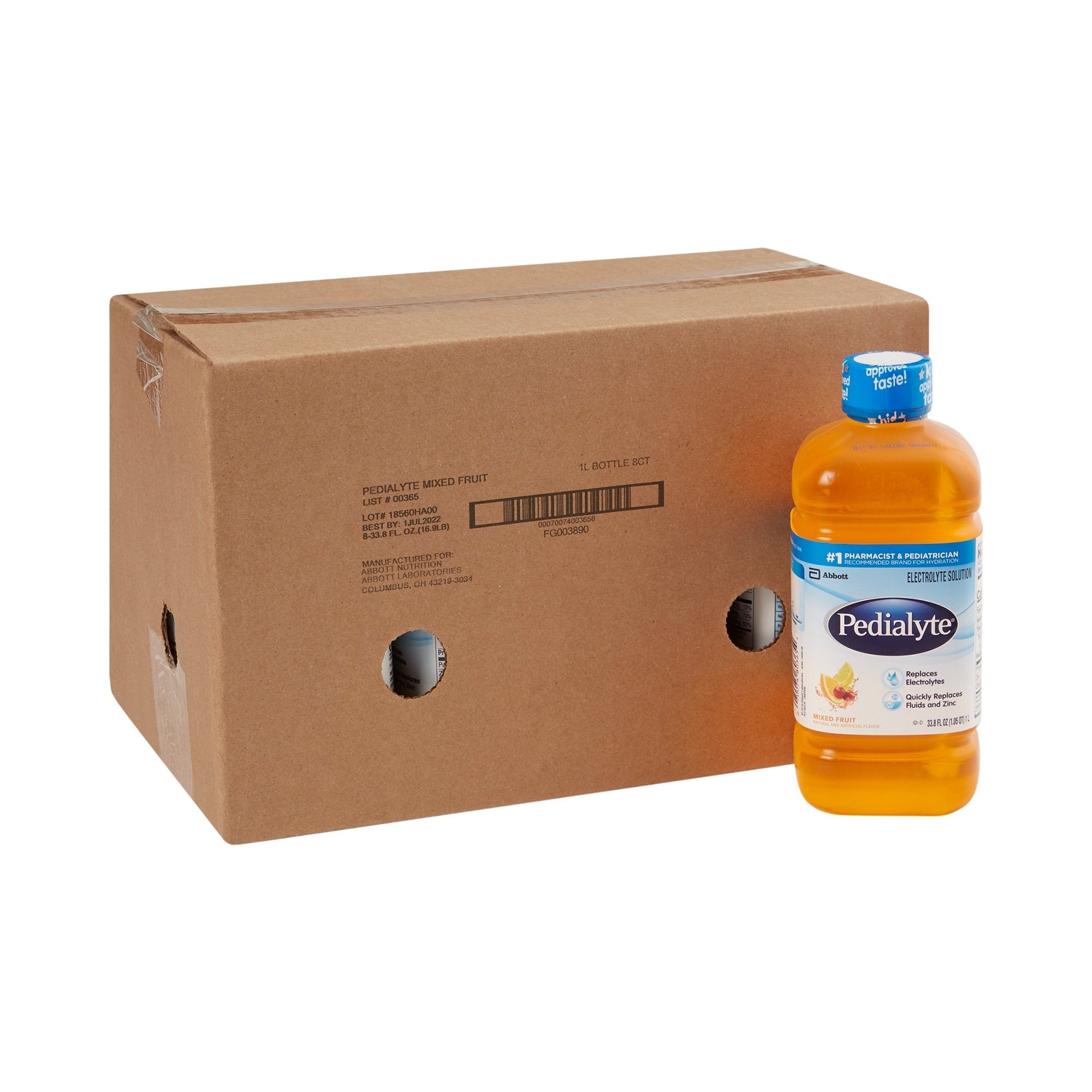 Pedialyte® Mixed Fruit Electrolyte Solution, 1 Liter Bottle 00365