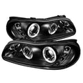 SPYDER Chevy Malibu 97-03 Projector Headlights LED Halo LED Black High 9005 Low H1 PRO-YD-CM97-HL-BK 5029102