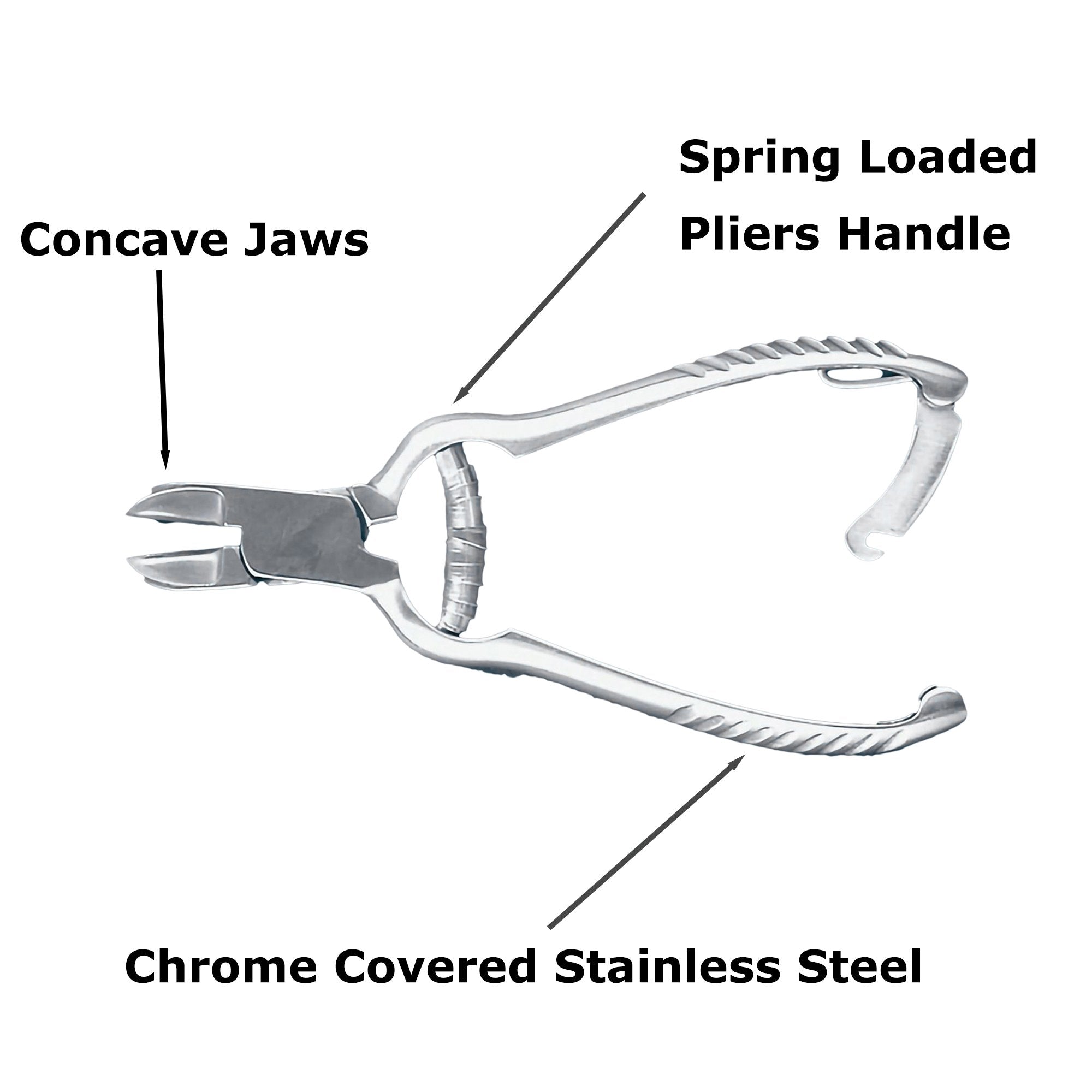 McKesson Nail Nipper, Concave Jaws, 4½ Inches 43-2-489