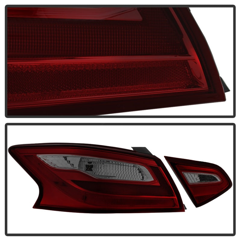 SPYDER xTune 16-18 Nissan Altima 4DR OEM Tail Light - Red Smoke (ALT-JH-NA16-4D-RSM) 9943041