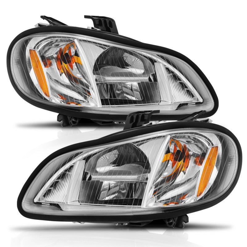 ANZO 2002-2014 Freightliner M2 LED Crystal Headlights Chrome Housing w/ Clear Lens (Pair) 131031