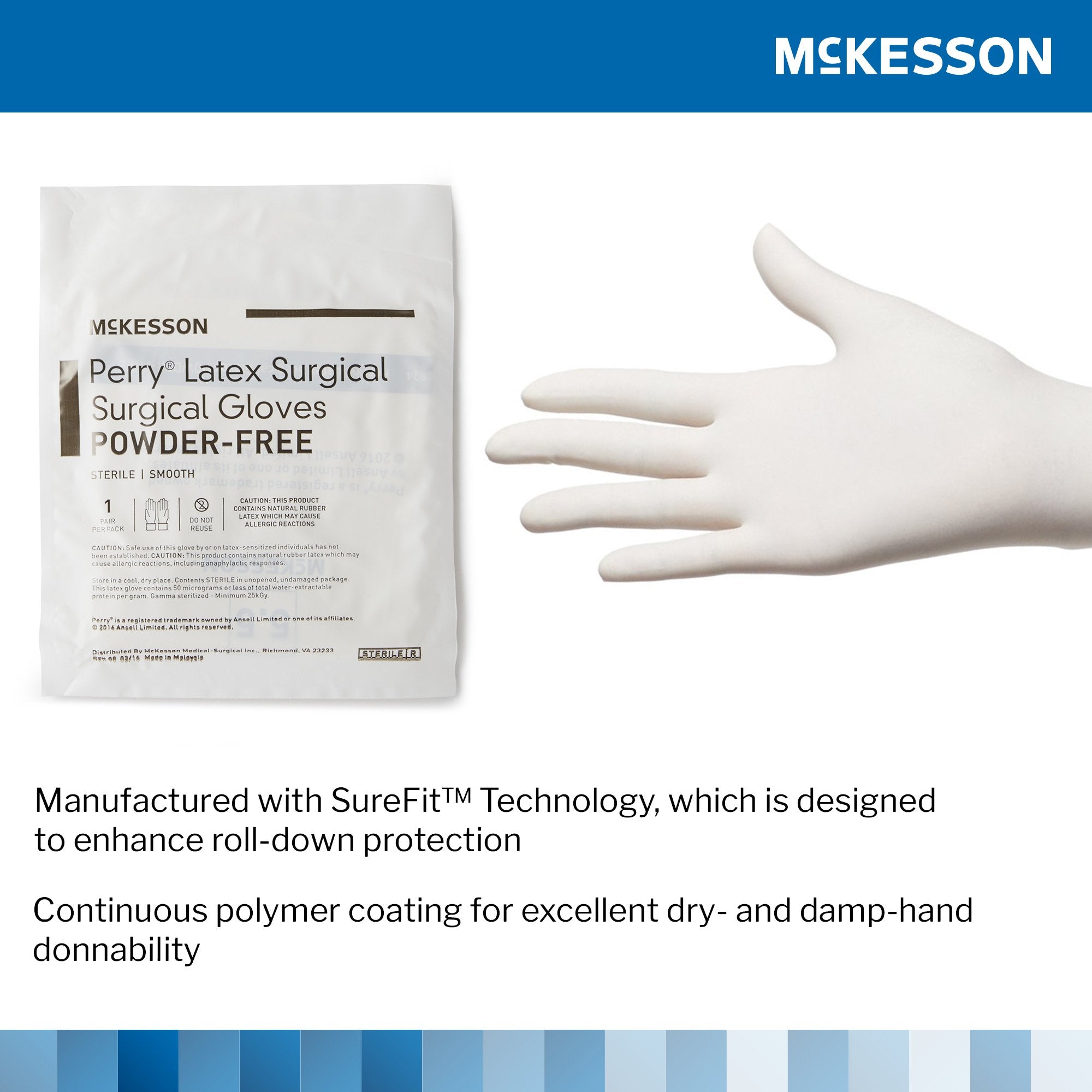 McKesson Perry® Performance Plus Surgical Glove, Size 6, Cream 20-1060N