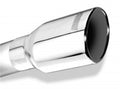 Borla Universal Polished Tip Single Round Rolled Angle-Cut w/Clamp 20154
