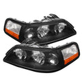 SPYDER Xtune Lincoln Town Car 05-11 Crystal Headlights Black HD-JH-LTC05-AM-BK 9023439