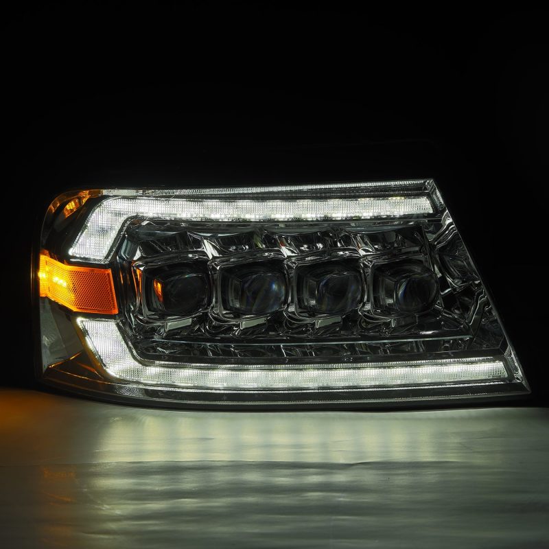 AlphaRex 04-08 Ford F150 / 06-08 Lincoln Mark LT NOVA LED Proj Headlights Chrome w/Activ Light/Seq 880129 *Discontinued