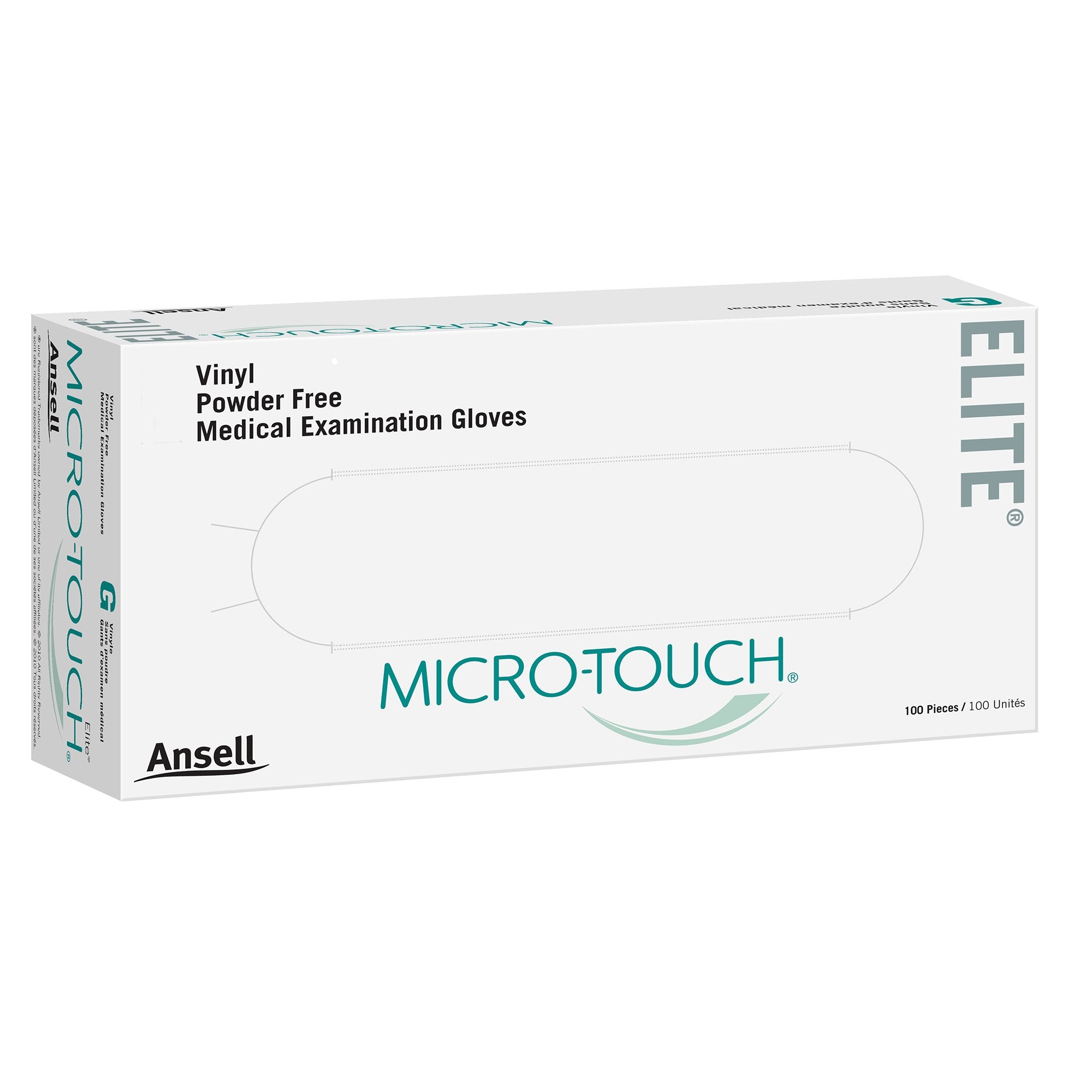 Micro-Touch® Elite® Stretch Vinyl Exam Glove, Medium, Ivory 3092