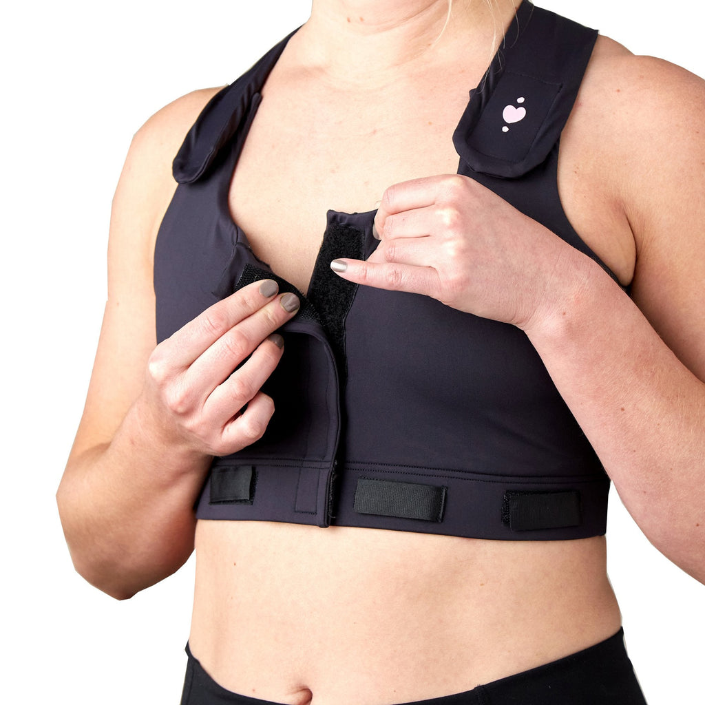 Larissa™ Post-Surgical Bra, Black, Medium HC00002BM