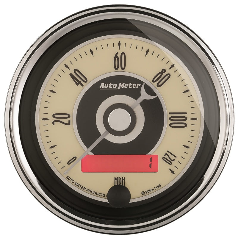 AutoMeter Gauge Speedometer 3-3/8in. 120MPH Elec. Programmable Cruiser Ad 1187