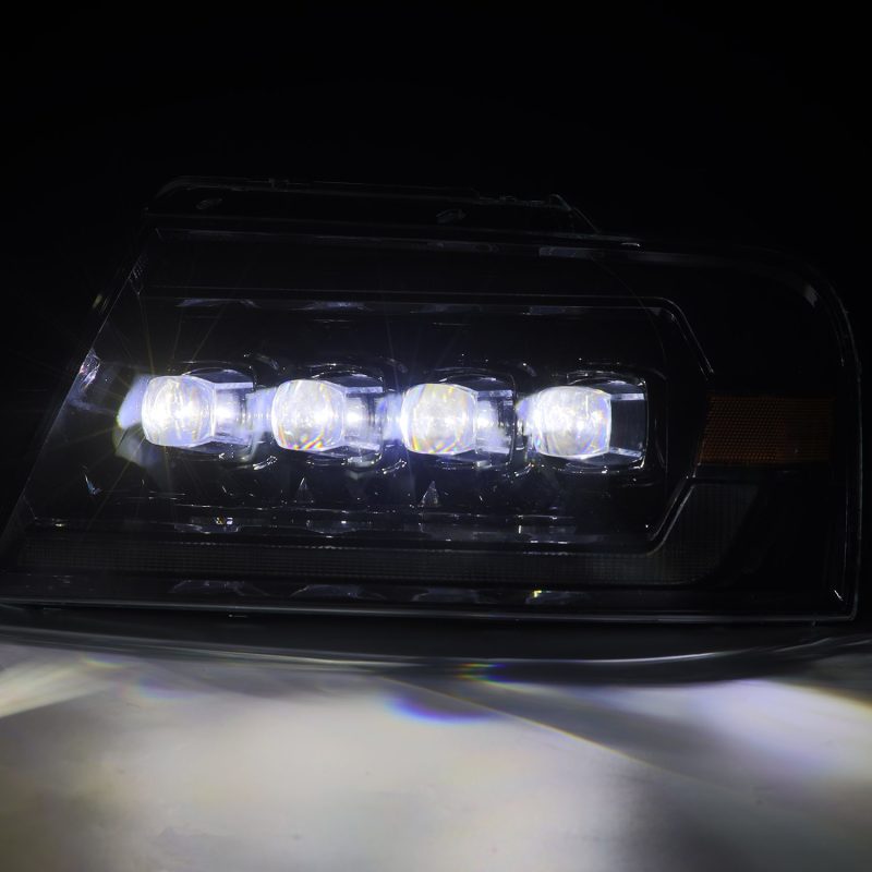 AlphaRex 04-08 Ford F-150 (No 2004 Heritage) NOVA-Series LED Proj HL Chrome w/Actv Light / Seq. Sig 880130 *Discontinued