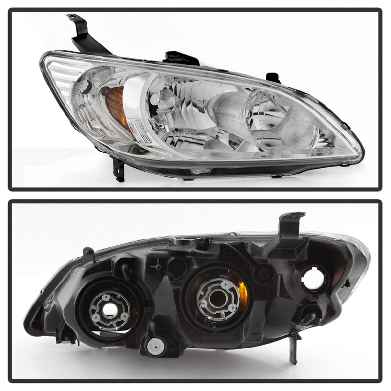 SPYDER xTune 04-05 Honda Civic (Excl Hatchback/Si) OEM Style Headlights - Chrome (HD-JH-HC04-4D-AM-C) 9042713
