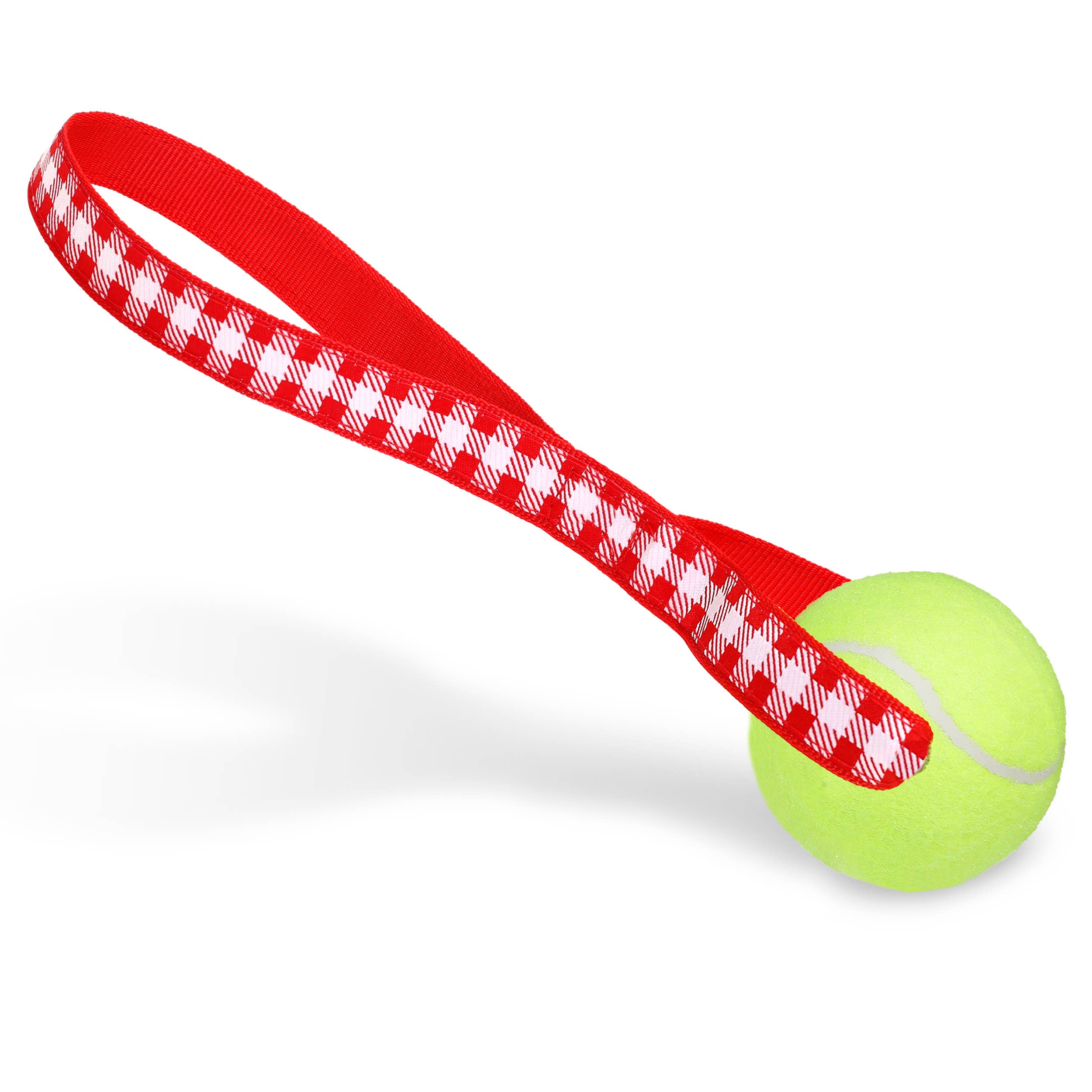 🎾Picnic Plaid (Red) - Tennis Ball Toss Toy