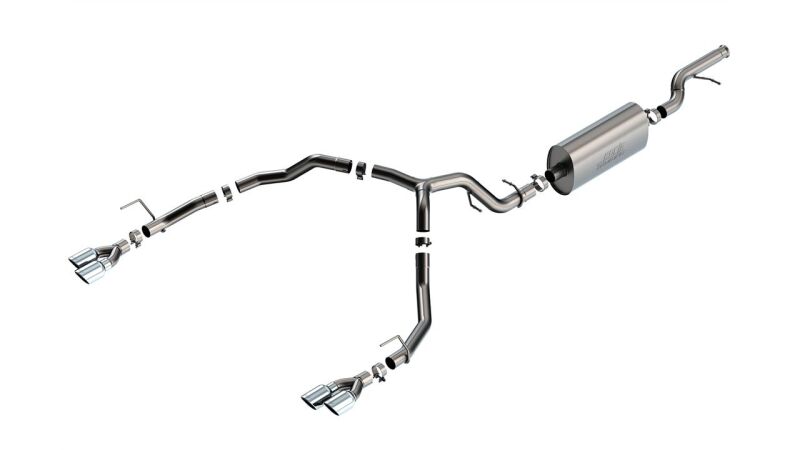 Borla 21-22 Chevrolet Tahoe 5.3L V8 2/4WD 4DR 3.00in/2.75in Touring Cat-Back Exhaust w/ Chrome Tips 140856