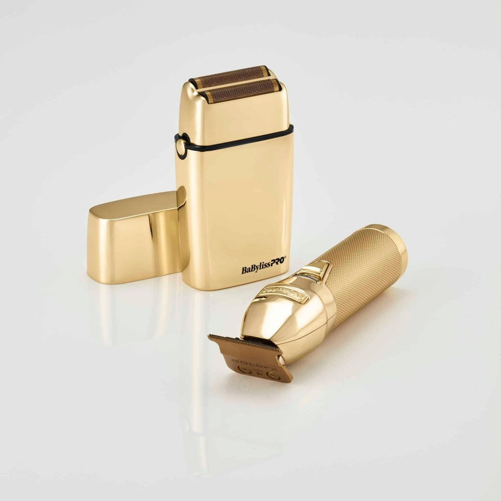 BabylissPro Gold Trimmer & Double - Foil Shaver Gift Set FXDUOFS2TG - PhishStones Products