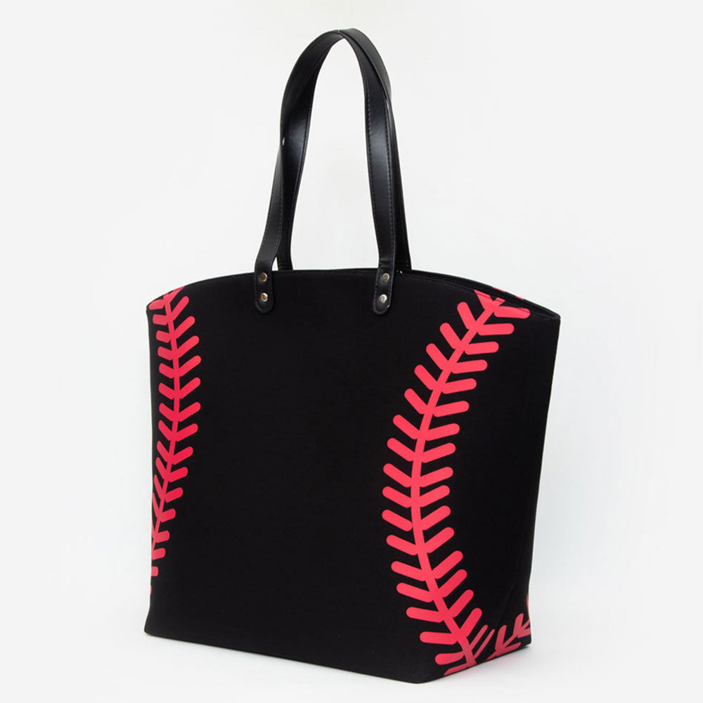 Baseball Stitch Large Tote Bag / Shoulder Bag