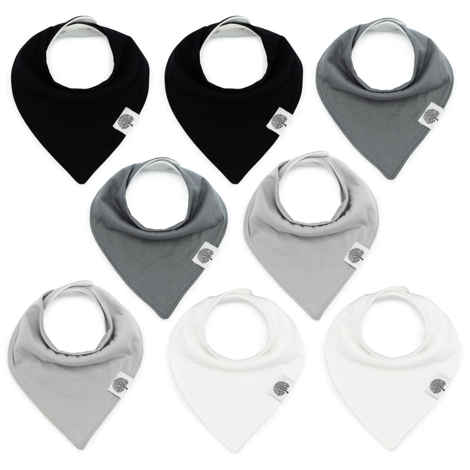 Basics Bandana Bib Set (8 pack) - PhishStones Products