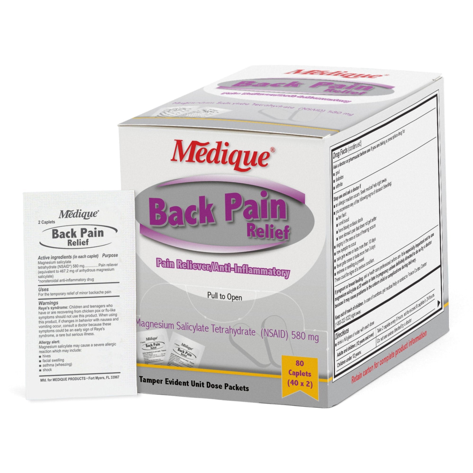 Medique® Magnesium Salicylate Tetrahydrate Back Pain Relief 07480