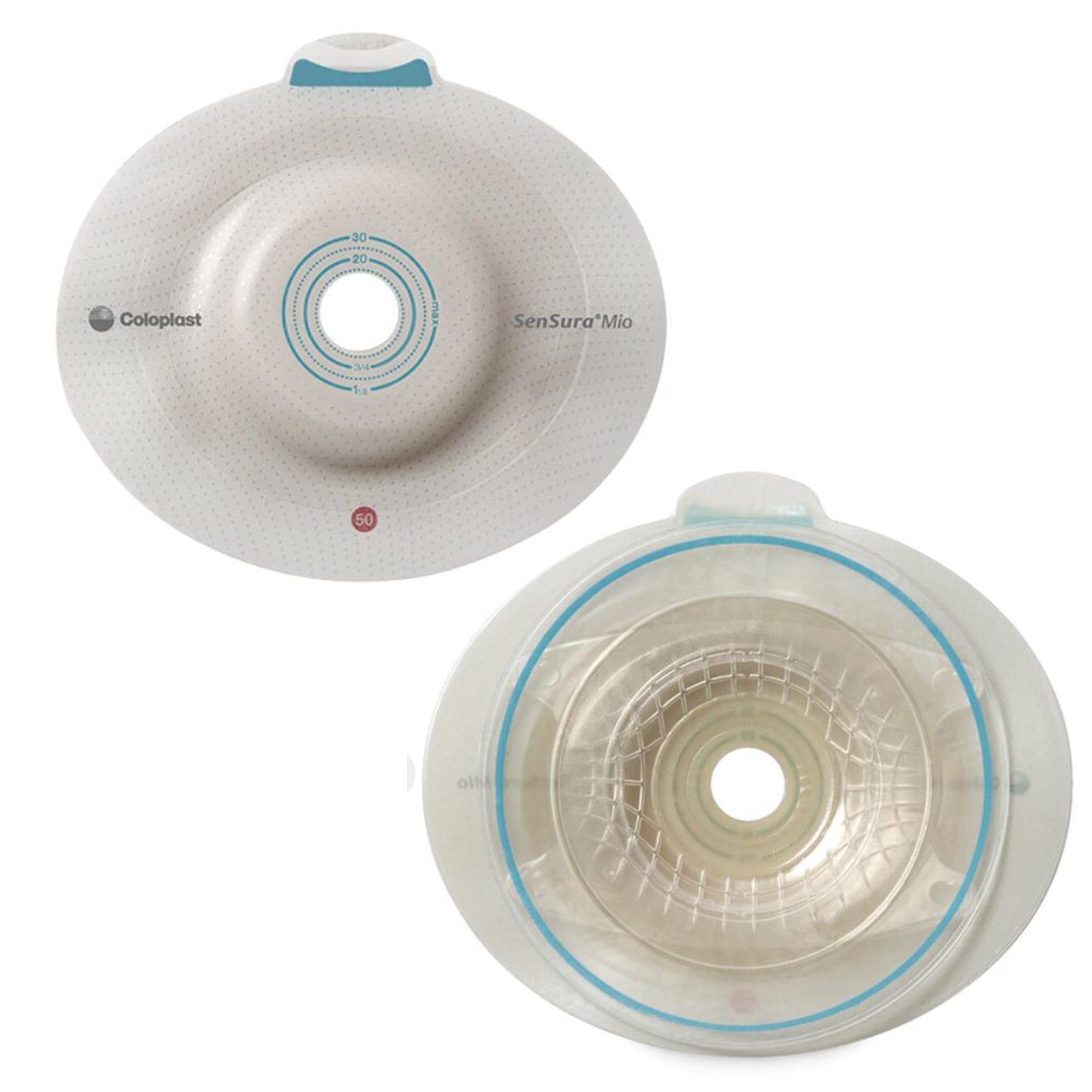 SenSura® Mio Click Convex Light Ostomy Barrier, 21 mm Stoma Opening, Red Match 16913