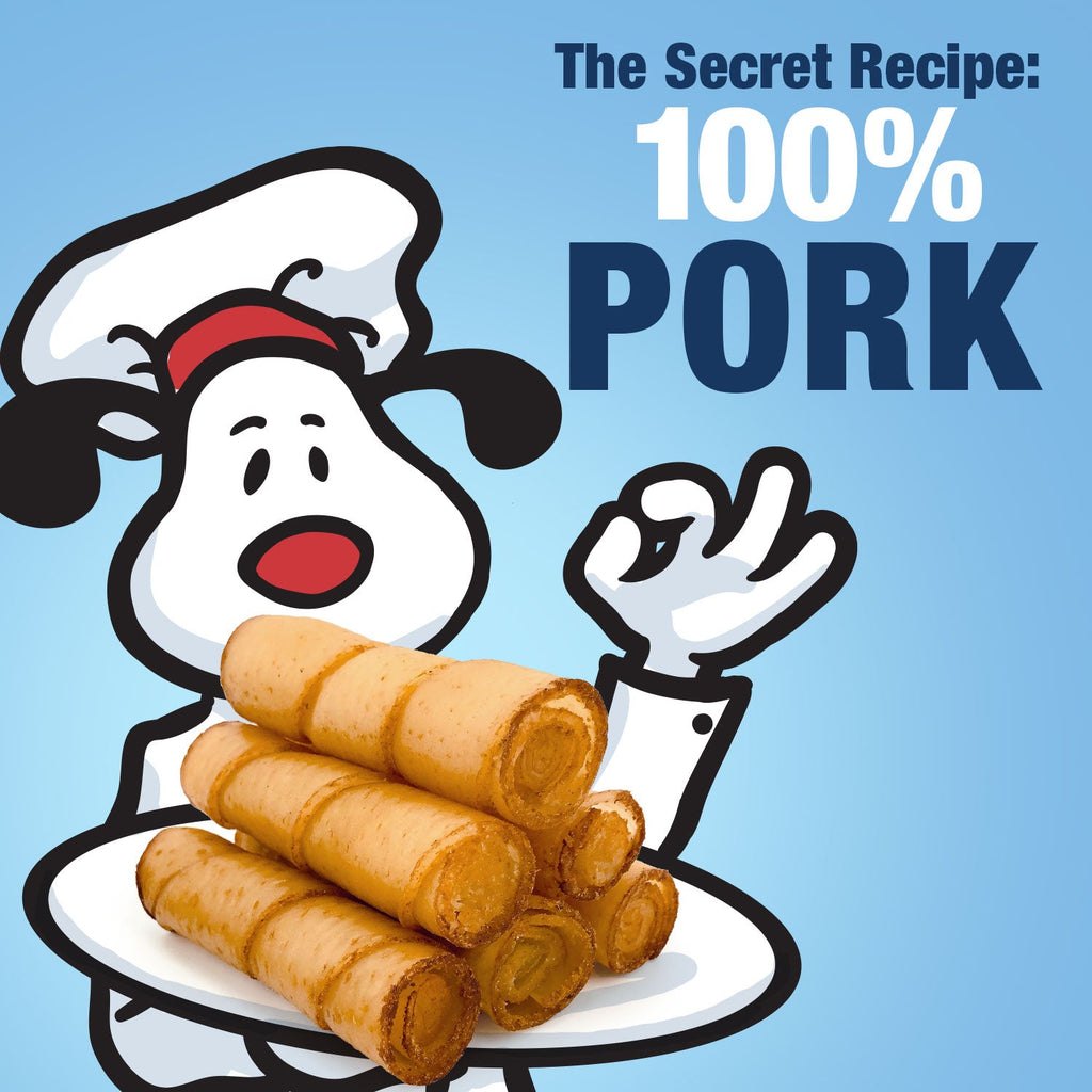 ValueBull USA Pig Skin Twist Rolls for Dogs, 4-5 Inch, Smoked, 50 Count