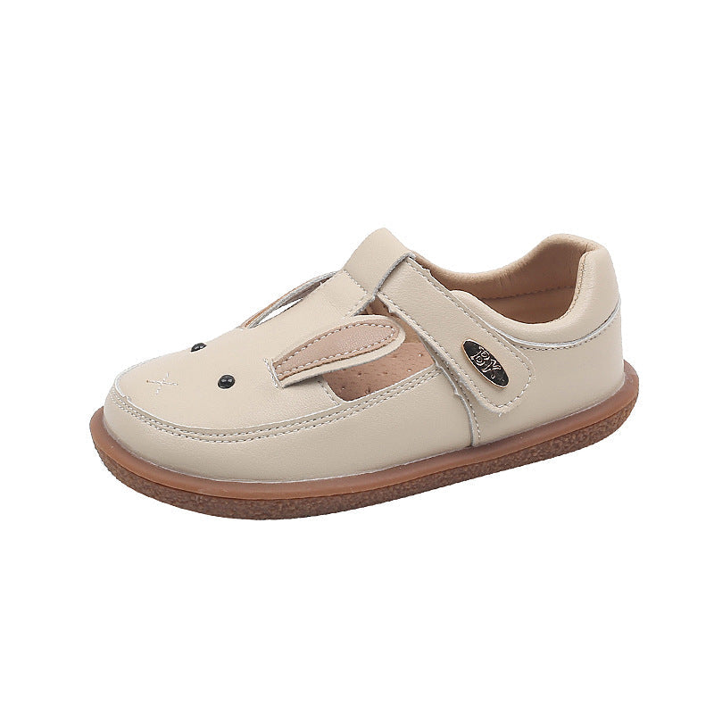 Children's Small Leather Shoes Non-slip Soft Bottom Girl Cute Princess Cartoon Shoes