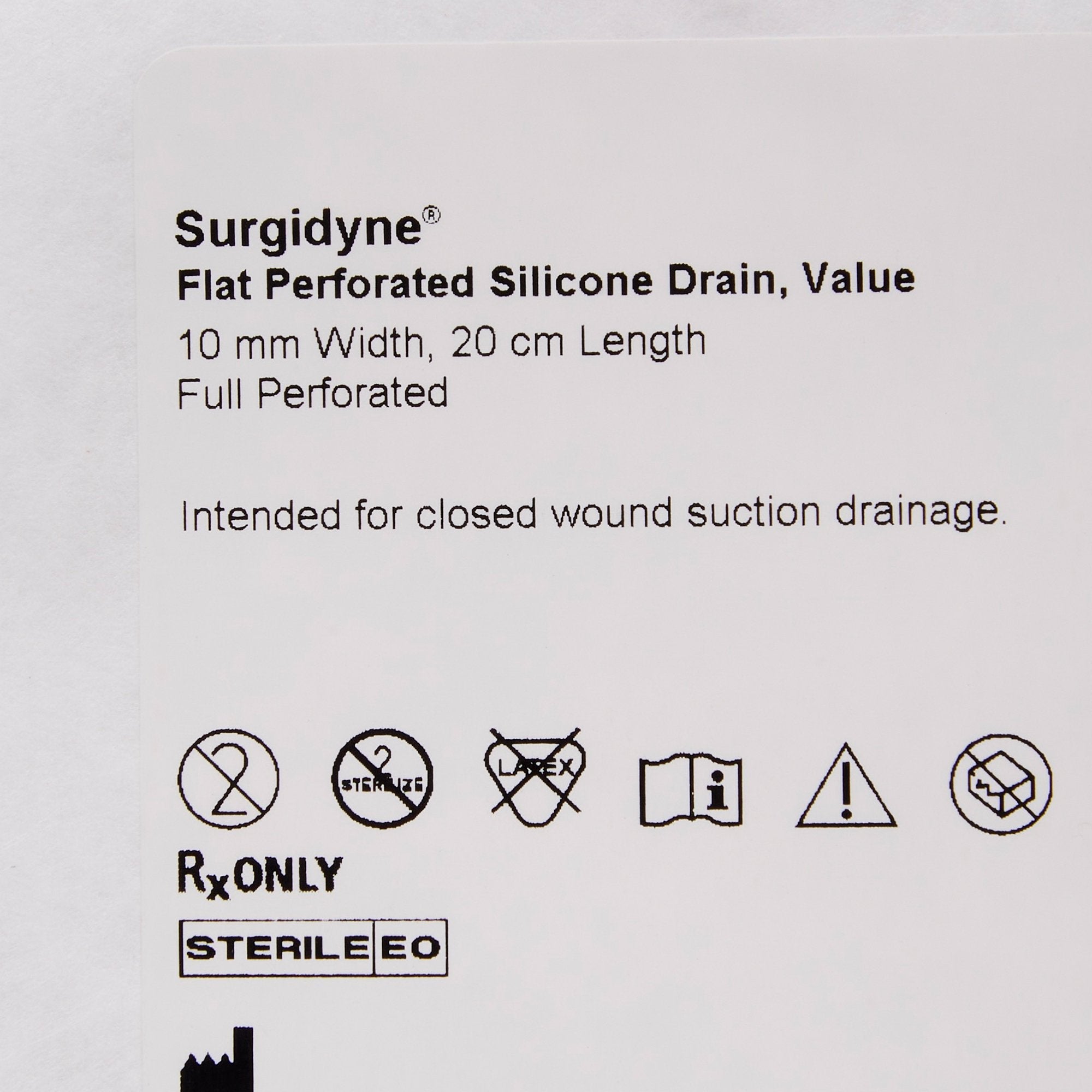 McKesson Wound Drain Tube, 10 Fr., 20-centimeter Length 360007