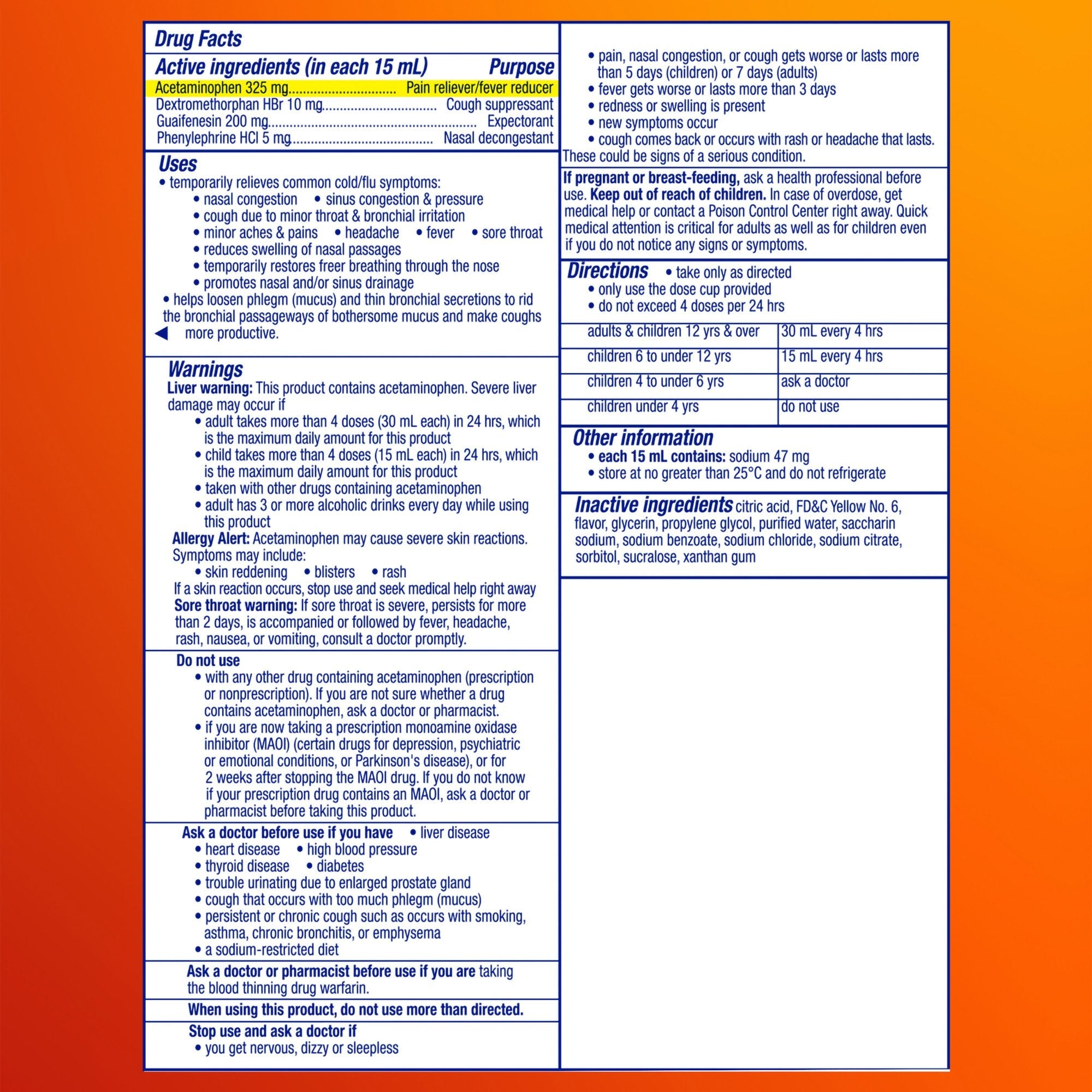 DayQuil Severe Cold & Flu Liquid 37000081008