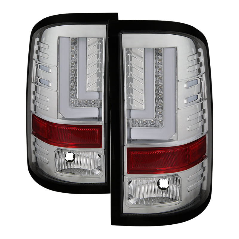 SPYDER GMC Sierra 2016-2017 Light Bar LED Tail Lights - Chrome ALT-YD-GS16-LED-C 5083791