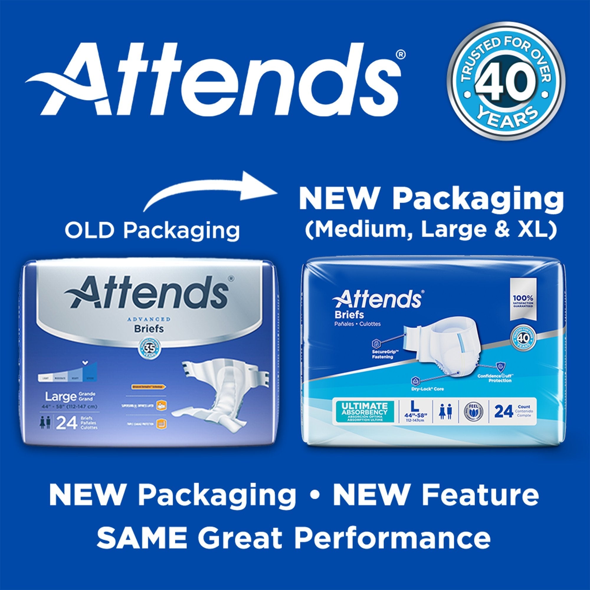 Attends® Advanced Briefs, X-Large DDC40