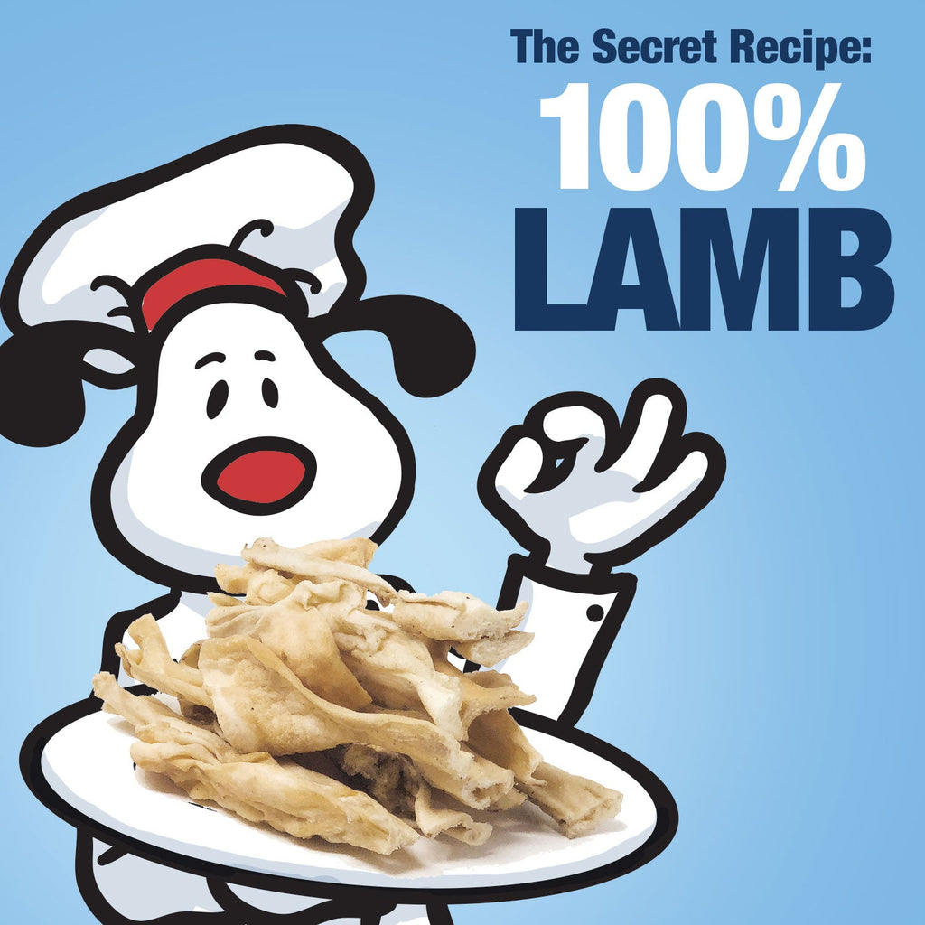 ValueBull Lamb Cheek Slices Dog Chews, Premium 5-6 Inch, 10 Count