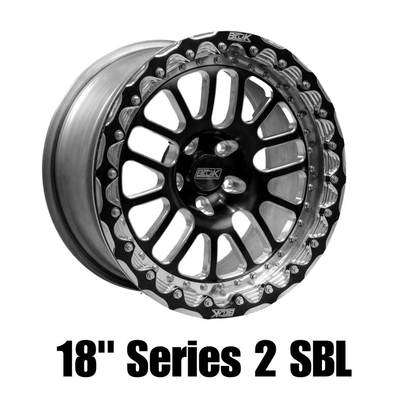 Belak Wheels Belak 18x12 / 8.75in BS / 5x4.5in BP / High Pad / Series 2 - Billet Single Beadlock Wheel 18125450S28BS-BLT-SBL