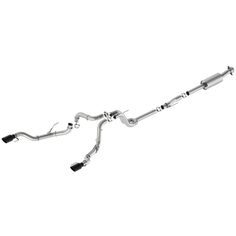 Ford Racing 21-24 F-150 Extreme Bumper Exit Exhaust - Black Tips M-5200-FEBRB