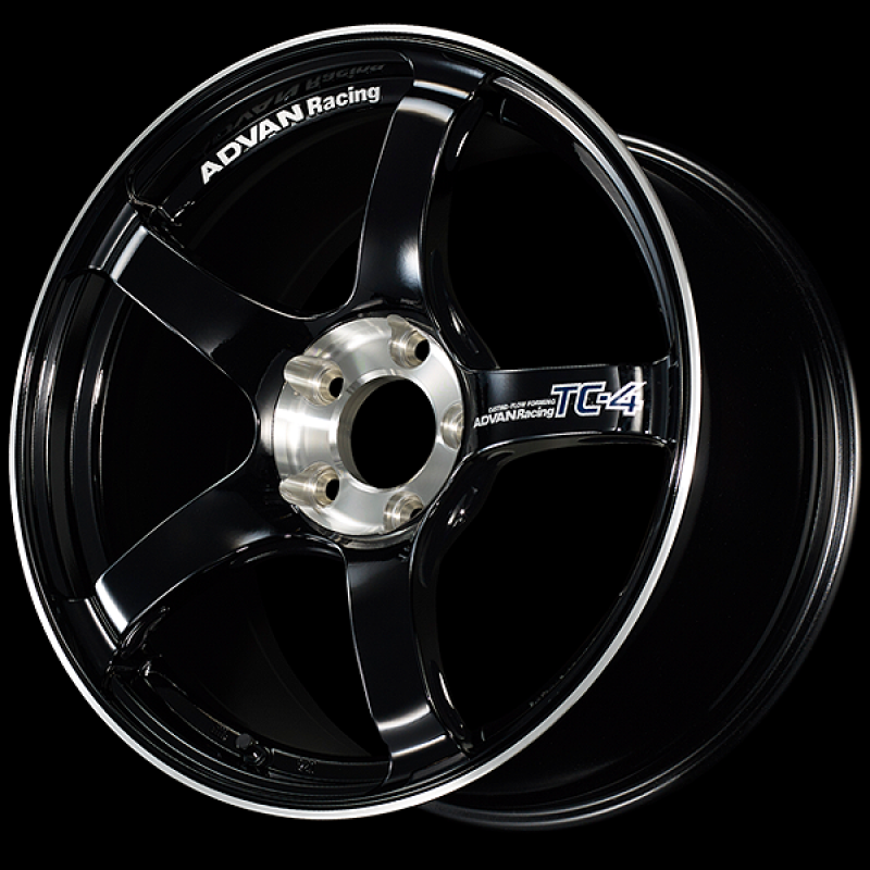 Advan TC-4 SE 17x8.0 / +38 Offset / 5x114.3 / 73mm Bore / Racing Gloss Black and Diamond Cut YADS7G38EBF
