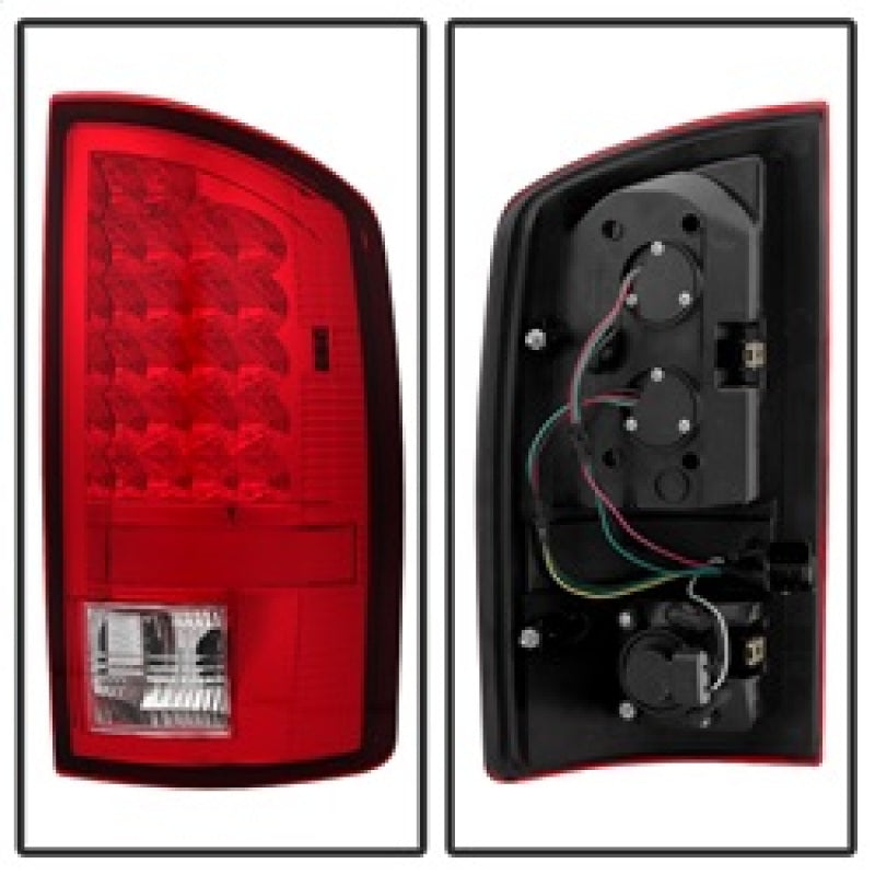 SPYDER Xtune Dodge Ram 02-06 1500 / Ram 2500/3500 03-06 LED Tail Light Red Clear ALT-JH-DR02-LED-RC 5072993