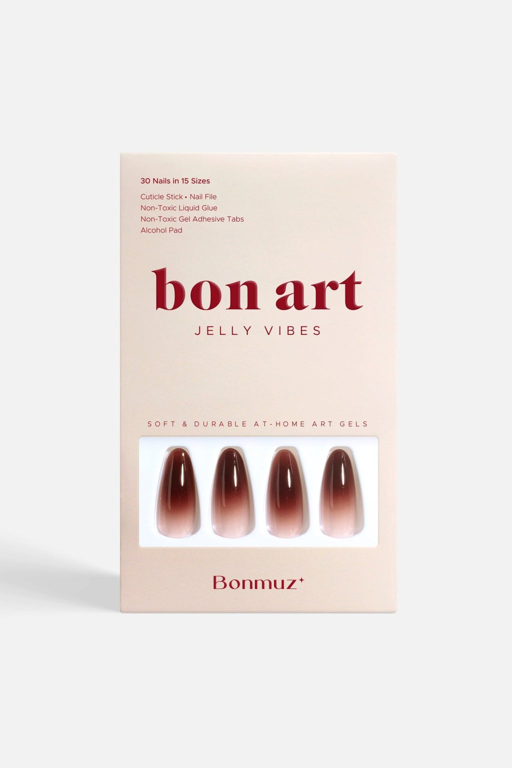 Berry Cocoa Drip | Soft & Durable Press - On Nails - PhishStones Products