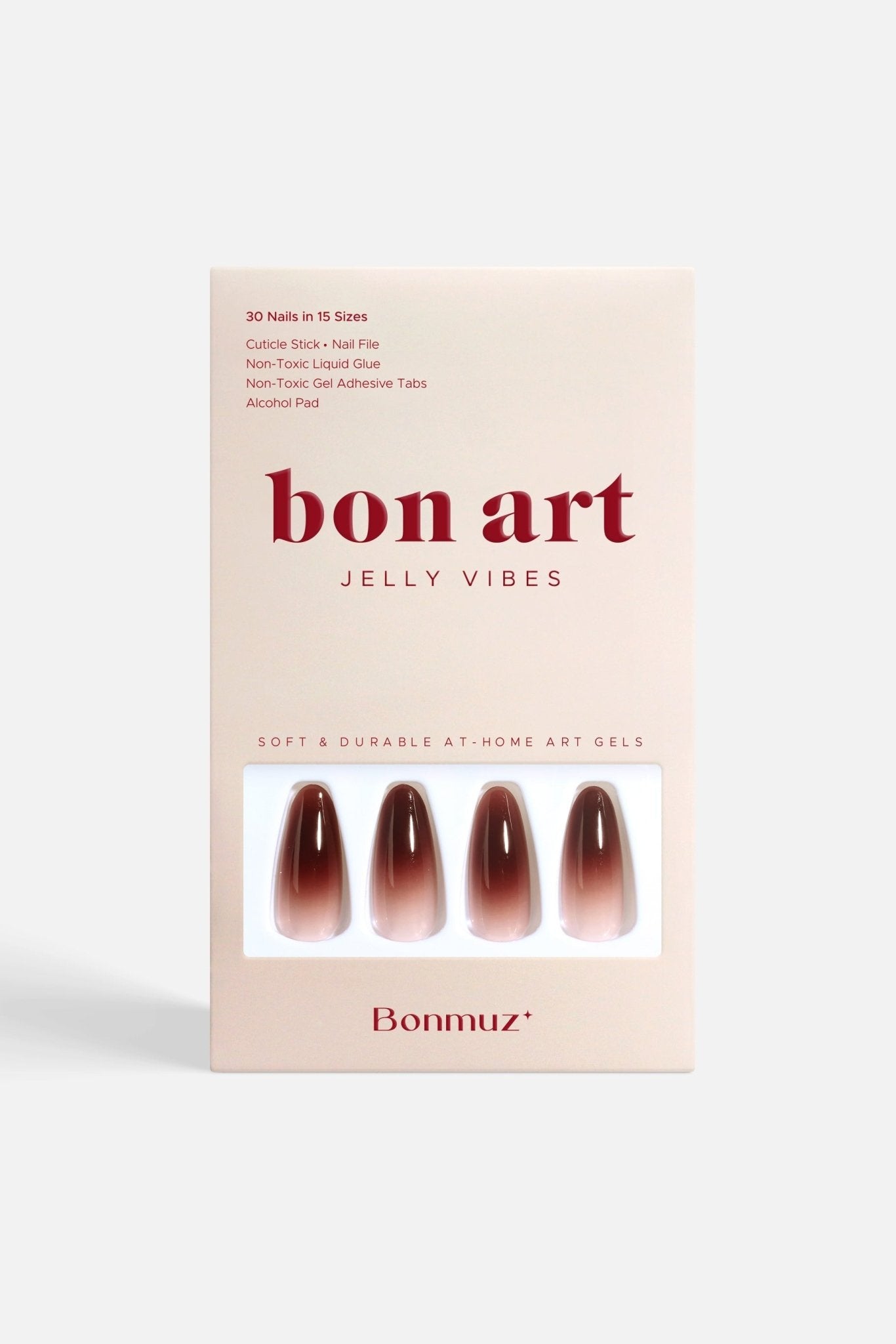 Berry Cocoa Drip | Soft & Durable Press - On Nails - PhishStones Products