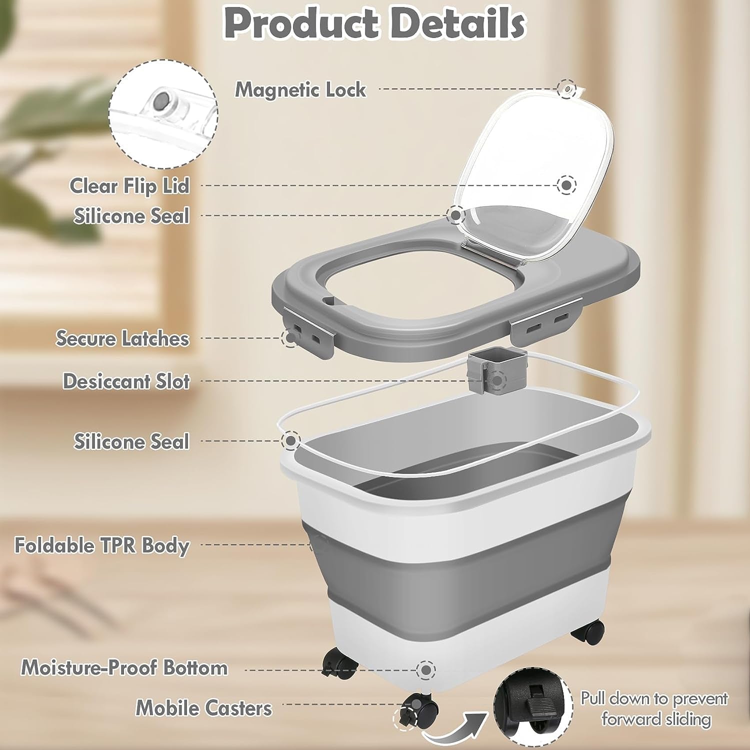 Best 20 Lb Pet Food Containers with Wheels and Lids - PhishStones Products