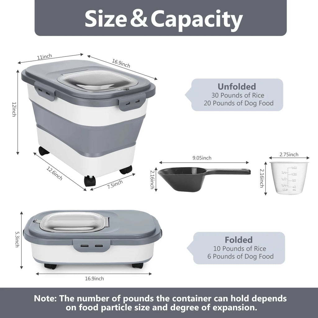 Best 20 Lb Pet Food Containers with Wheels and Lids - PhishStones Products