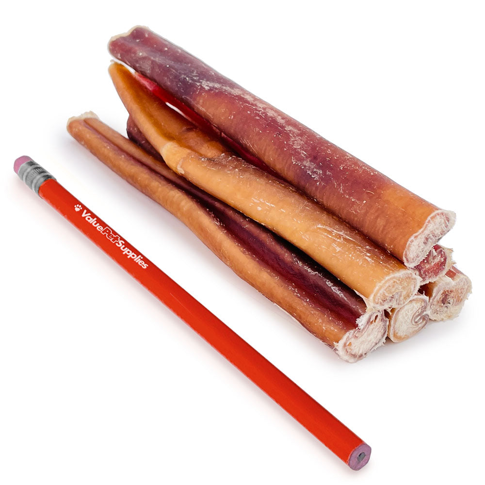 ValueBull USA Bully Sticks for Dogs, Medium 6 Inch, 25 Count