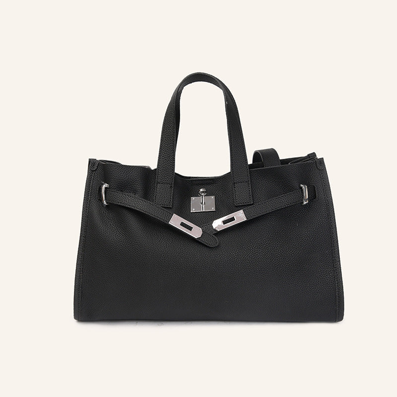 Genuine Leather Women's  Large Capacity Portable Crossbody Shoulder Bag