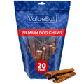 ValueBull Bully Sticks for Large Dogs, Jumbo 4-6 Inch, Varied Shapes, 25 Count
