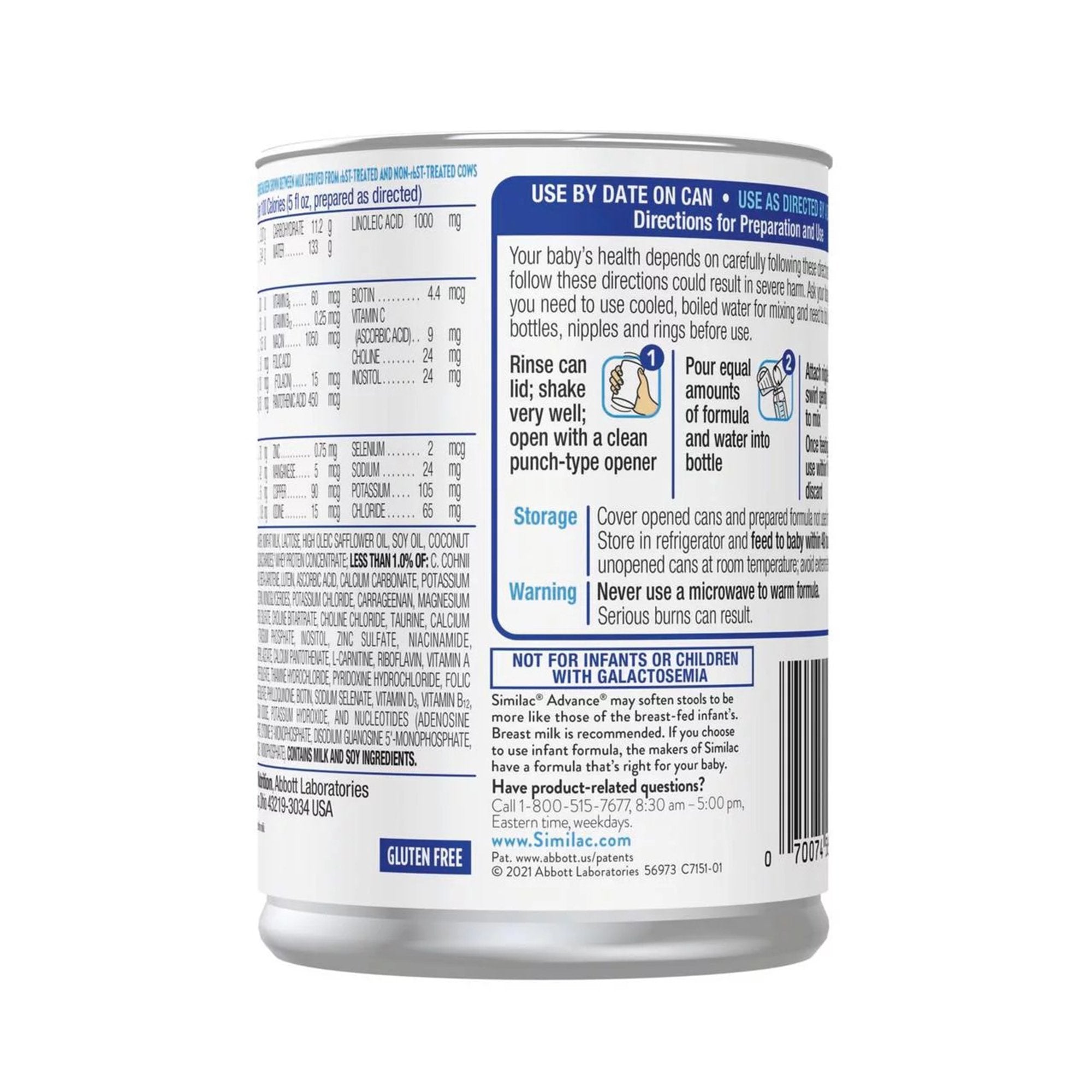 Similac® Advance® Liquid Concentrate Infant Formula, 13-ounce can 56973