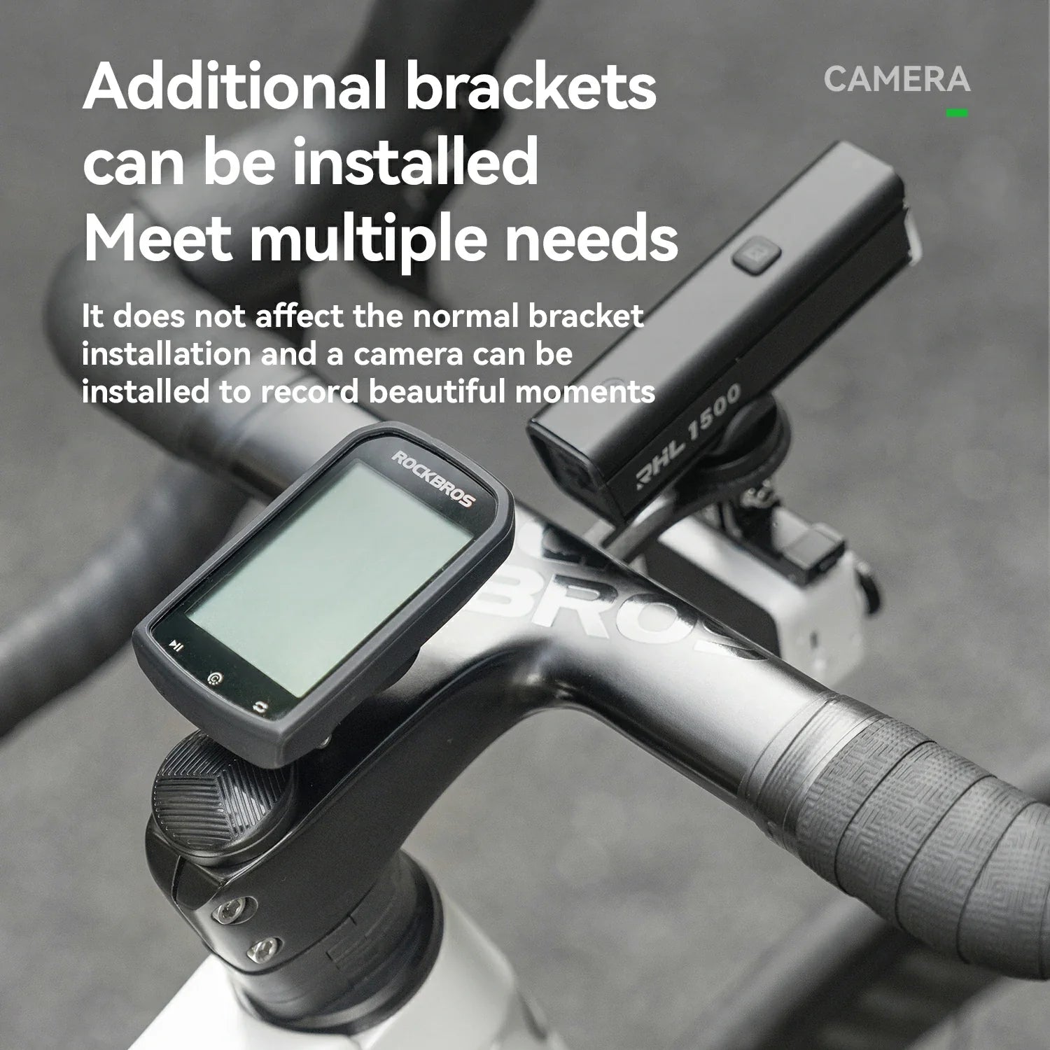 Adjustable Headset Cap Bike Computer Mount