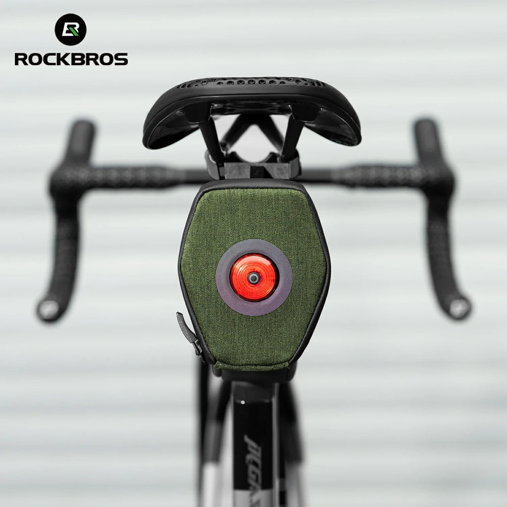 Multifunctional Cycling Tail Bag With Light