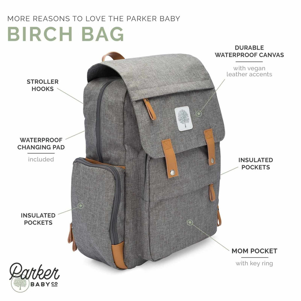 Birch Bag - Diaper Backpack - PhishStones Products