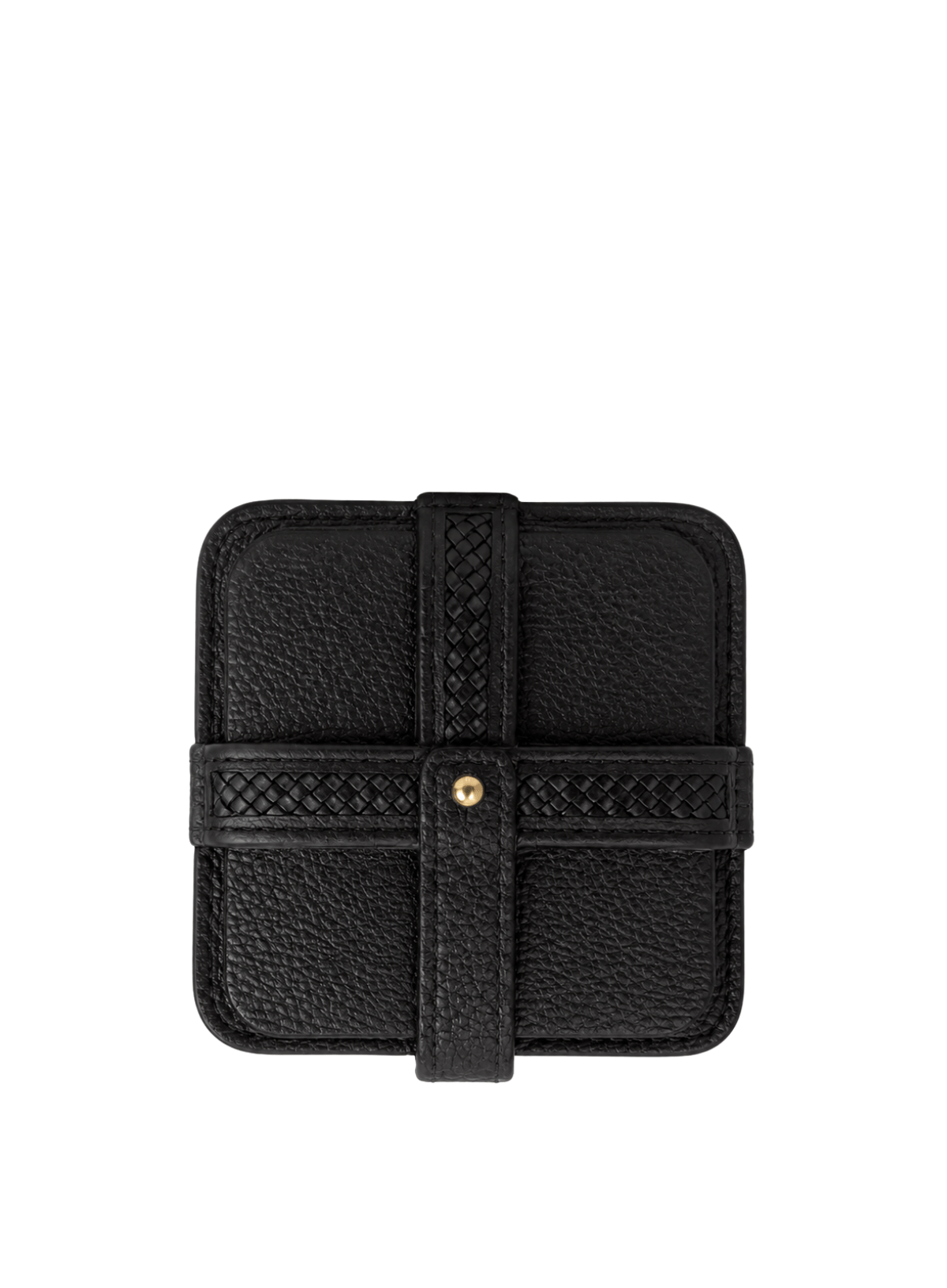 Woven Square Coasters  (Set of 4 with Holder)