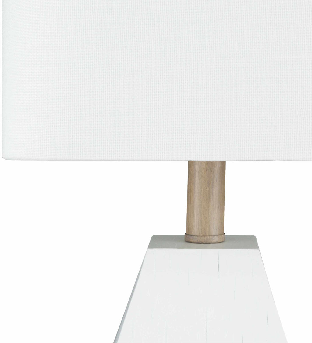 Blinsung White Contemporary Table Lamp - Clearance