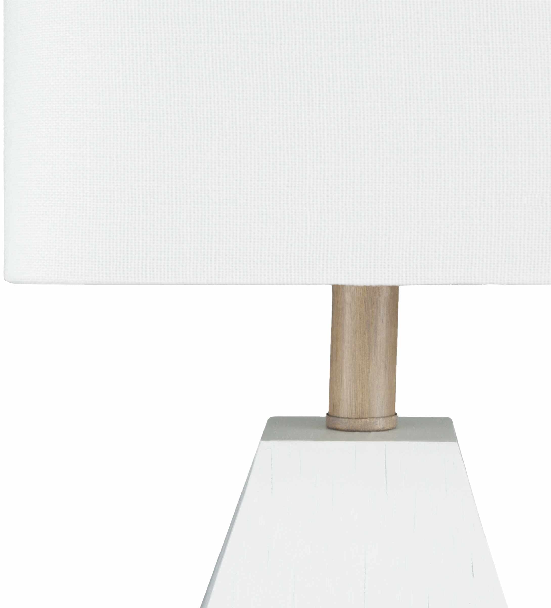 Blinsung White Contemporary Table Lamp - Clearance